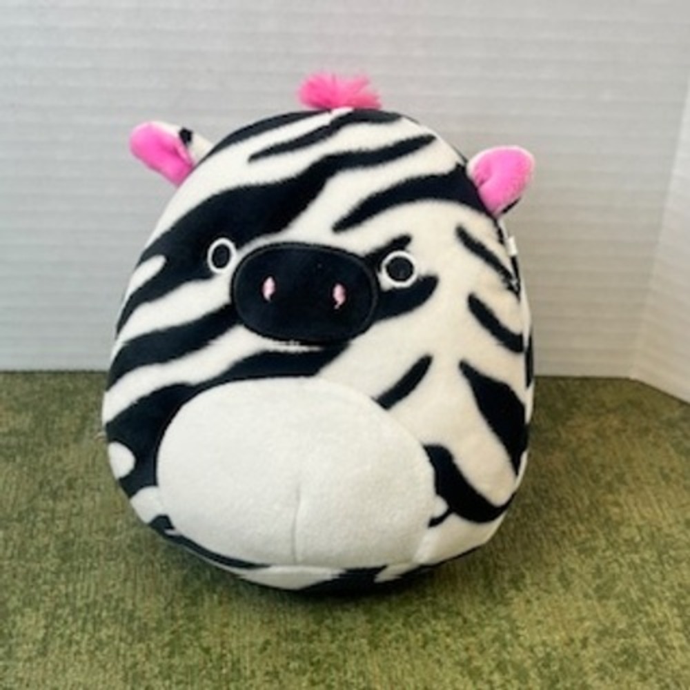 Squishmallows Zebra Plush Black White Pink Tracy 8 Inch Stuffed Animal Toy‎